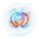 infinity sign compared of half fire and half ice tattoo design idea