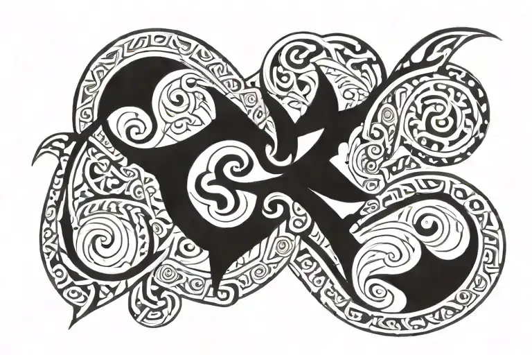 pictish art tattoo design idea