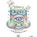 scroll for names with stars  tattoo design idea