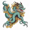 chines thème arms  tattoo design idea