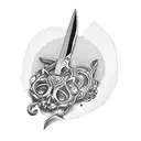 scissors  tattoo design idea