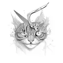 scissors  tattoo design idea