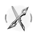 scissors  tattoo design idea