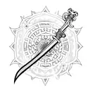 Sword tattoo design idea