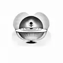 3D Alien UFO and the disk shaped as a vinyl record tattoo design idea