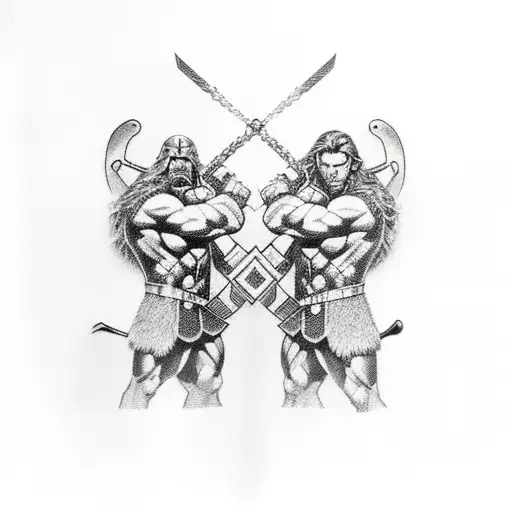 comicbook thor fighting norse mythology thor tattoo design idea