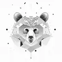 bear, owl tattoo design idea