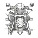 motorcycle adventure   tattoo design idea