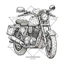 motorcycle adventure   tattoo design idea