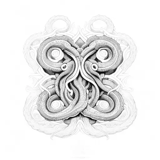 tentacle  tattoo design idea