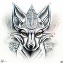 Anubis tattoo design idea