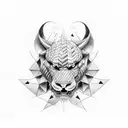 pantera negra tattoo design idea