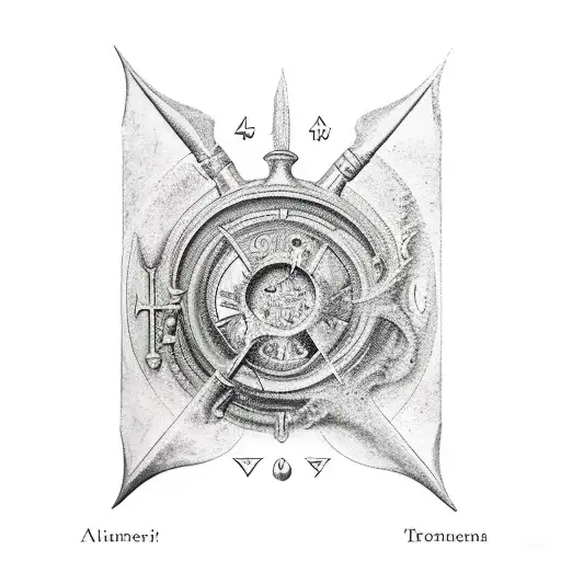 14th century alchemy artwork  tattoo design idea