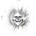 14th century alchemy and distillation artwork  tattoo design idea