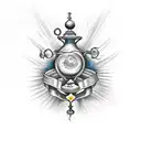 14th century alchemy and distillation artwork  tattoo design idea