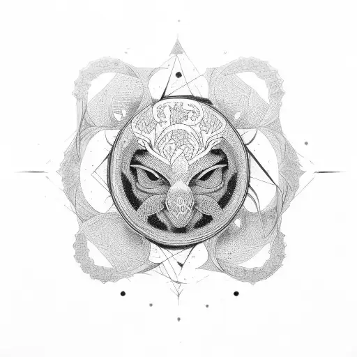 "free your mind" in Arabic red ink tattoo design idea