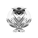 Red winged blackbird tattoo design idea