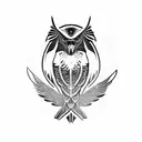 Red winged blackbird tattoo design idea