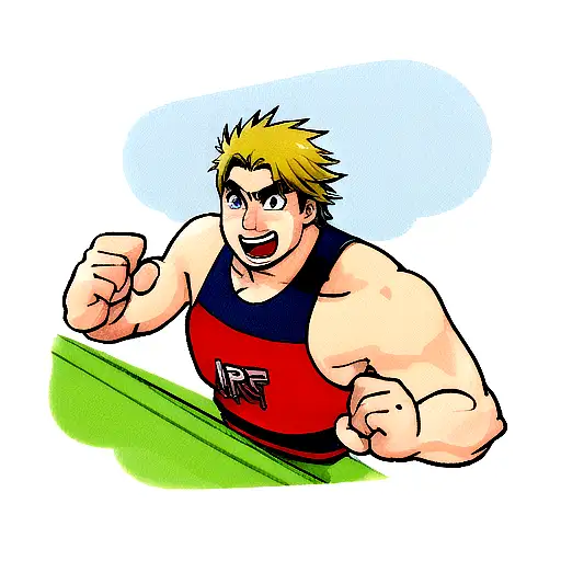 wrestler tattoo design idea