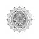 sleeve mandala chakra buddha pomegranate and armenian themes tattoo design idea