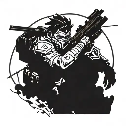 have a tattoo of apex legends revenant tattoo design idea