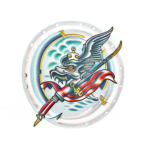 saint george tattoo design idea