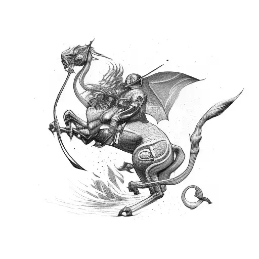 saint george tattoo design idea