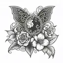 Lust camality  tattoo design idea