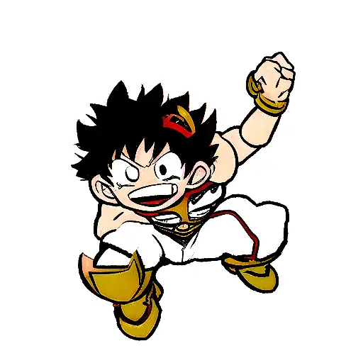 midoriya boku no hero heroic pose tattoo design idea