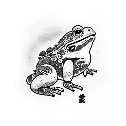 toad tattoo design idea