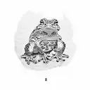 toad tattoo design idea