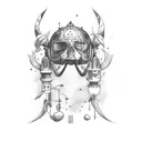 patch A320 lax lgb tattoo design idea