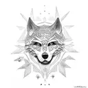 lobo tattoo design idea