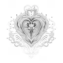 sacred Heart tattoo design idea