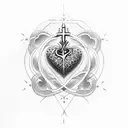sacred Heart tattoo design idea