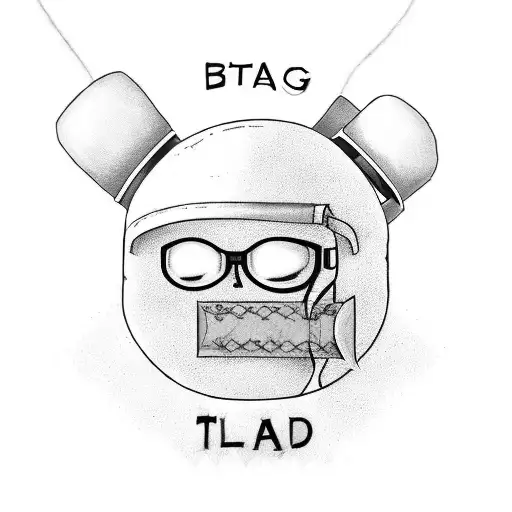 written text showing "get clapped" crossed out with "stay strapped" written below tattoo design idea