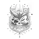 "get clapped" crossed out with "stay strapped" written below tattoo design idea