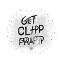 written text showing "get clapped" crossed out with "stay strapped" written below tattoo design idea