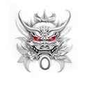 mascara hannya  tattoo design idea