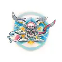 "the only god fearing thing is myself in the fast lane" tattoo design idea