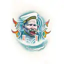 "the only god fearing thing is myself in the fast lane" tattoo design idea