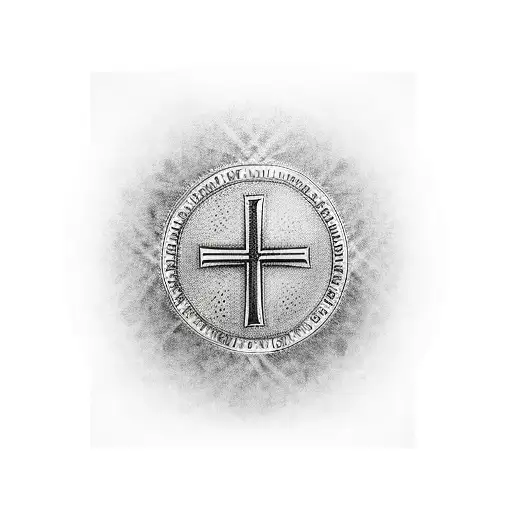 Christian Cross with John 3:16 tattoo design idea