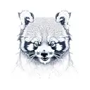 red panda tattoo design idea