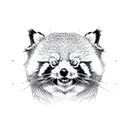 red panda tattoo design idea