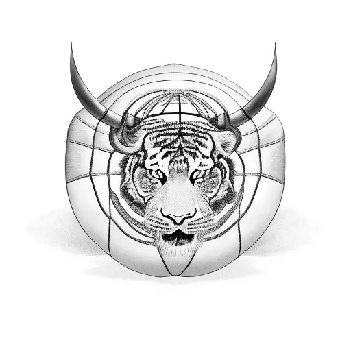 incorporate a basketball, tiger, bison, chicago skyline, colorado mountains and Technology coding binary tattoo design idea
