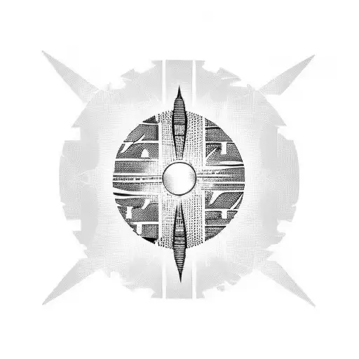 african tribal sunrise, chicago skyline technology binary coding tattoo design idea