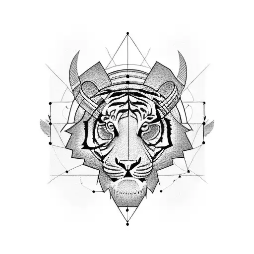 incorporate a mural with a basketball, tiger, bison, chicago skyline, colorado mountains and Technology coding binary tattoo design idea