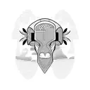 african tribal sunrise tattoo design idea