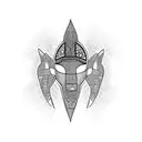 african tribal sunrise tattoo design idea