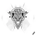 african tribal sunrise tattoo design idea